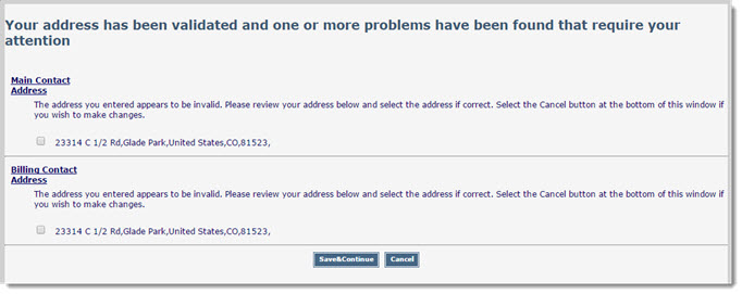 Address Issues